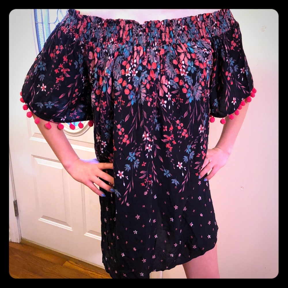 Off the shoulder dress with tags